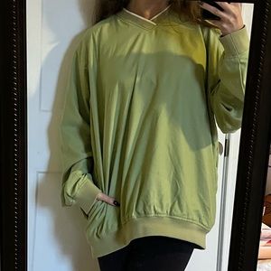Oversized Ashworth water resistant green jumper